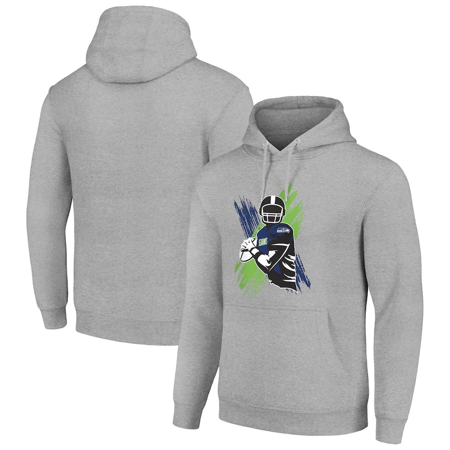 Men seattle seahawks grey 2024 NFL hoodie->seattle seahawks->NFL Jersey